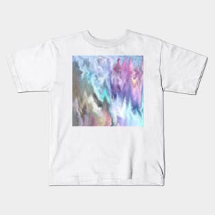 Vibrating Glitch Pastels Kids T-Shirt